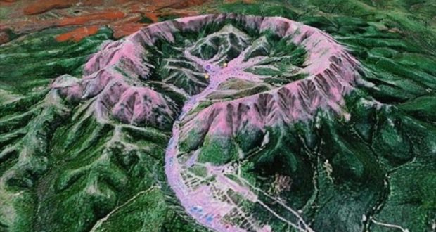 Забранената кръгла планина Кондер която е крита от туристите