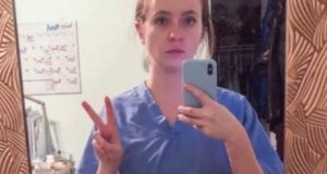 Снимки на медсестра преди и 6 месеца след началото на пандемията разтърсиха света