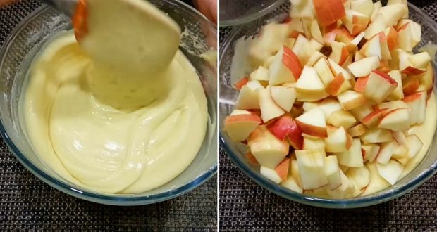 Най-лесната рецепта за ябълков пай. Режеш заливаш и печеш а после сладичко ядеш