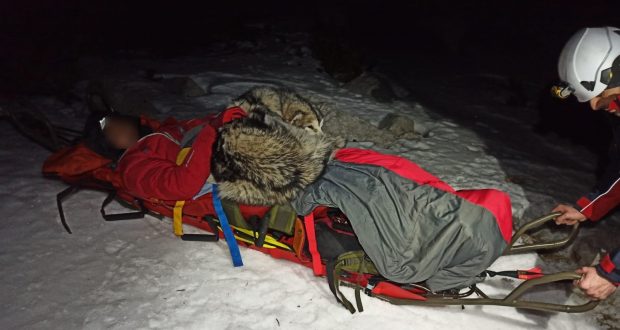 Куче лежа 13 часа върху паднал в планината мъж и го спаси от измръзване